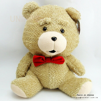 【UNIPRO】熊麻吉 蝴蝶結熊 坐姿 絨毛玩偶 娃娃 無辜熊 生日禮物 領結熊