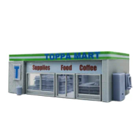 Outland Models Railway Scenery Convenience Store &amp; Accessories 1:87 HO Scale