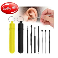 Alat Pembersih Telinga Penghilang Kotoran Telinga - 7 Pcs Kuning