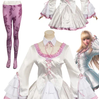 Lili Cosplay Fantasia Lolita Dress Gloves Anime Game Tekken8 Disguise Costume Adult Women Fantasy Halloween Carnival Party Cloth