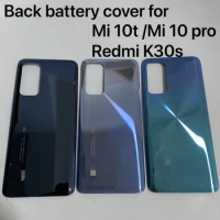 New For Xiaomi Mi 10T Pro 5G Battery Back Cover 3D Glass Panel Rear Door Mi10T Housing Case Glass With Adhesive Replace