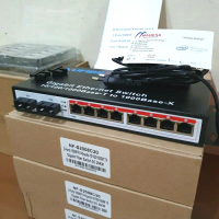 NUFIBER S2008C20 FIBER OPTIC 2 SFP 8 UTP GIGABIT FO SWITCH CONVERTER