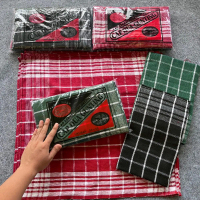 12pcs(1lusin) lap serbet serbaguna ukuran besar 55×55cm /lap piring/lap makan bahan catton Merah pol