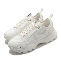 【NIKE 耐吉】休閒鞋 TC 7900 女鞋 仙女鞋 厚底 增高 反光 米白 白(DD9682-100)