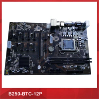 Dedicated Motherboard For B250-BTC-12P with 12 GPU DDR4 LGA 1151 Perfect Test, Good Quality