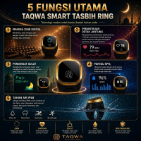 Smart Tasbih Ring Auto Zikir Counter Digital Tasbih Muslim Prayer Ring
