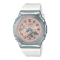 【CASIO 卡西歐】G-SHOCK冬季光彩系列雙顯錶(GM-S2100WS-7A)