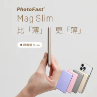 【Photofast】Mag Slim 5000mAh 超薄磁吸無線行動電源(Magsafe)-玫瑰金