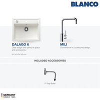 Kitchen Sink Bak Cuci Piring Granit 1 Lubang BLANCO Silgranit DALAGO 6 - Paket Kitchen Sink dan Kera