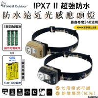 【野道家】Forest Outdoor IPX7 II 超強防水遠近光感應頭燈
