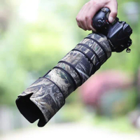 For Nikon AF-S NIKKOR 80-400mm F4.5-5.6 G ED VR Waterproof Camouflage Coat Rain Cover Protective Sleeve Case Nylon Guns Cloth