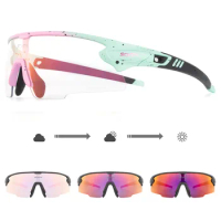 Fashion Cool Photochromic Men Women 2024 Cycling Glasses Fishing Running Sport Goggles MTB Road Bike Eyewear Bicycle Sunglasses