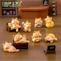 Hiasan Dashboard Mobil Miniatur Kucing Ornamen Figure Miniatur Topper Mini Animals Dekorasi Topping 