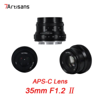 7Artisans 35mm F1.2 II Large Aperture Prime Manual Focus APS-C Camera Lens for Nikon Z Fuji Sony E Canon M4/3