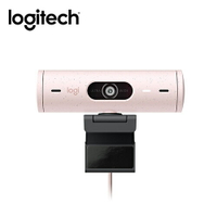 【最高22%回饋 5000點】Logitech 羅技 BRIO 500 網路攝影機 玫瑰粉 1080p