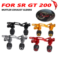 For Aprilia SRGT200 SR GT 200 GT 2022 2023 Accessories Exhaust Muffler Pipe Frame Protection Frame Slider Anti Crash Protector