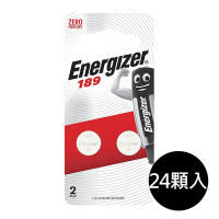 【Energizer 勁量】鈕扣型189鹼性電池24顆 吊卡裝(1.5V鈕扣電池LR54)