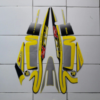 Striping sticker yamaha F1ZR Caltex Edition kuning