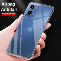 Moto Rola G34 G 34 34G MotoG34case clear shockproof soft silicone phone cover For Motorola Moto G34 back shell coques 6.5 inches