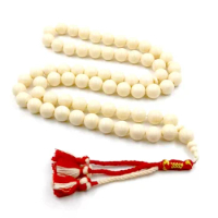 Big size Tasbih 99beads White resin Ivorys Color عاج Turkey handmade tassel Eid gift Misbaha Muslim Rosary bead islamic fashion