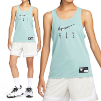 Nike AS W NK DF JSY SSL 女款 藍綠色 運動 籃球 休閒 透氣 舒適 背心 FB7987-309