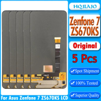 5PCS Original For Asus Zenfone 7 ZS670KS I002D LCD Display Screen For Asus Zenfone 7 Pro ZS671KS I002DD Screen Repair Parts