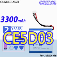 High Capacity GUKEEDIANZI Battery 3300mAh For JMGO M6 Projector CE5D03 Accumulator 6-wire Plug