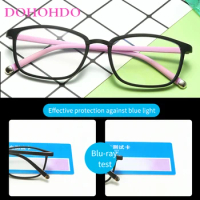 Women Photochromic Transparent Computer Glasses Square Frame Anti Blue Light Eyewear Blocking Glasses Optical Spectacle Eyeglass