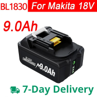 18V 9000mAh  Makita BL1850B Li-ion BL1840B BL1860 BL1890 BL1815 BL1830 BL1835 Cordless Drills LXT400