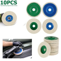 4 Inch Wool Polishing Wheel Buffing Pads Angle Grinder Wheel Felt Polishing Pad Disc Angle Grinder Accessories for Car Polishing