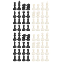 Chess Pieces No Chess Board Included Funny Lightweight Magnetic Chess Pieces Plastic for Adults Children Outdoor Camping Party