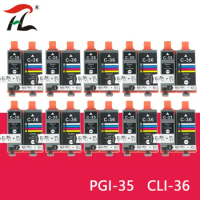 20PK Compatible Ink Cartridge PGI-35 PGI35 CLI-36 CLI36 35 36 for Canon PIXMA IP100 iP110 IP100B TR150 Printer