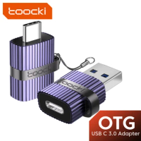 Toocki USB 3.0 To Type C OTG Adapter Type C To USB Micro Transfer Adapter For Macbook Xiaomi Samsung Laptop USB C OTG Connector