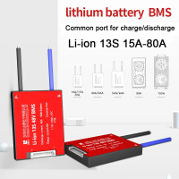 Bảng Bảo Vệ Pin Lithium BMS Chống Nước, 13S, 48V, 15A-80A, 18650, Có Cân Bằng