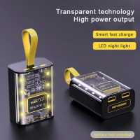 Portable 18650 Battery Charger Case DIY Power Bank Box Fast Charging Case With LED Light Batteries Charging Power Bank Shell