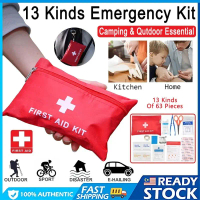 【24h】13 Kinds Medical Emergency Kit Water Resistant Travel Outdoor Survival Kit Family Medicine Kit