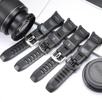Resin Rubber Watch Strap For Casio G-Shock PRG130 PRG-130Y PRW1500 Men Sport Waterproof Replacement Bracelet Watch Accessories