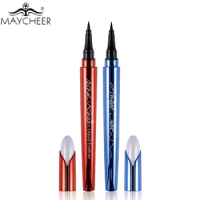 MAYCHEER Brand Makeup Silk Black Liquid Eyeliner Pencil Waterproof Longlasting Quick Dry Vitamin E Eye Liner Pen Make Up