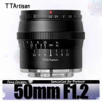 TTArtisan APS-C 50mm F1.2 Large Aperture Portrait  for  A6000 A6500 A7 A9 A7RIII Fuji X-T4 Canon  M5