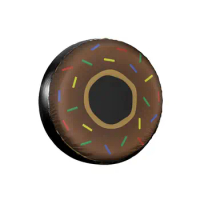 Donut 14" 15" 16" 17" Inch Leather Spare Tire Cover Protector Case Bag Pouch Protector Car Tyres for Jeep Hummer Car Accessories