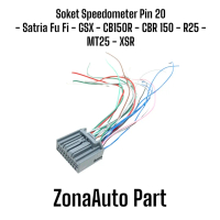 Soket socket speedometer spidometer pin 20 satria fu fi GSX CB150R CBR150 MT25 R25 XSR Motorcycle