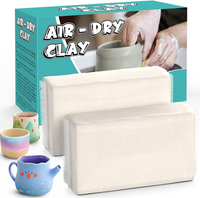 Air Dry Clay Natural White Modeling Clay for Kids Premium Pottery Wheel Clay for Arts and Crafts Sup