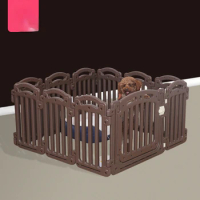 Teddy dog cage, small and medium-sized dog pet supplies, fence fence, cat cage, rabbit cage, balcony, dog fence