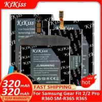 KiKiss Battery For Samsung Gear Fit 2/2 Pro 2Pro Fit2 Fit 2 Pro Fit2 Pro R360 SM-R365 R365 Batterij + Track NO