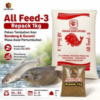 CP Prima ALL FEED-3 Repack 1Kg | Pakan Tambahan Ikan Bandeng & Gurami Masa Awal Pertumbuhan