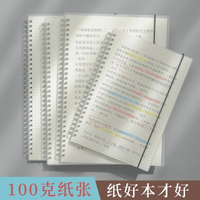 錯題本 筆記本 B5線圈本筆記本 簡約大學生康奈爾筆記本16k加厚錯題空白方格本A4本子日記a5小本子活頁本筆記格子網格本文具『cyd11848』