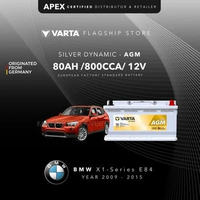 Aki VARTA SILVER DYNAMIC AGM BMW X1 SERIES E84