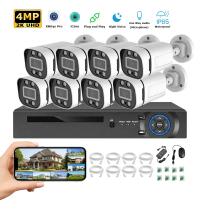 WOUWON 4MP POE 8CH 4CH XMEye iCSee App NVR DVR Video Recorder H.265 Security Camera CCTV System Netw