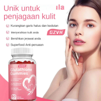 GZVH-Gummies Glutathione + Kolagen Marin, 1000mg, Terbukti Secara Klinikal untuk Mencerahkan dan Men