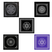 Tarot Table Altar Cloth Metaphysical Board Game Mat Square Pendulum Divination Altar Tablecloth Board Game Card Pad